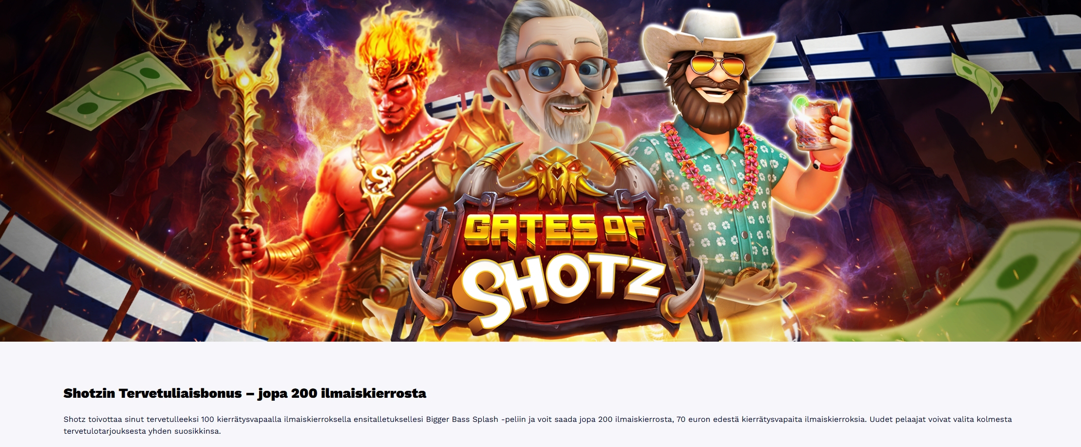 Shotz Casino jakaa ilmaiskierroksia ilman kierrätystä