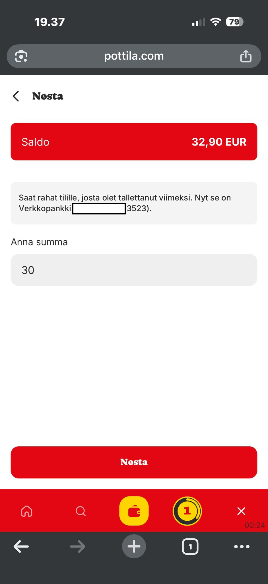 Kotiutusikkuna kasinolla ilman rekisteröitymistä