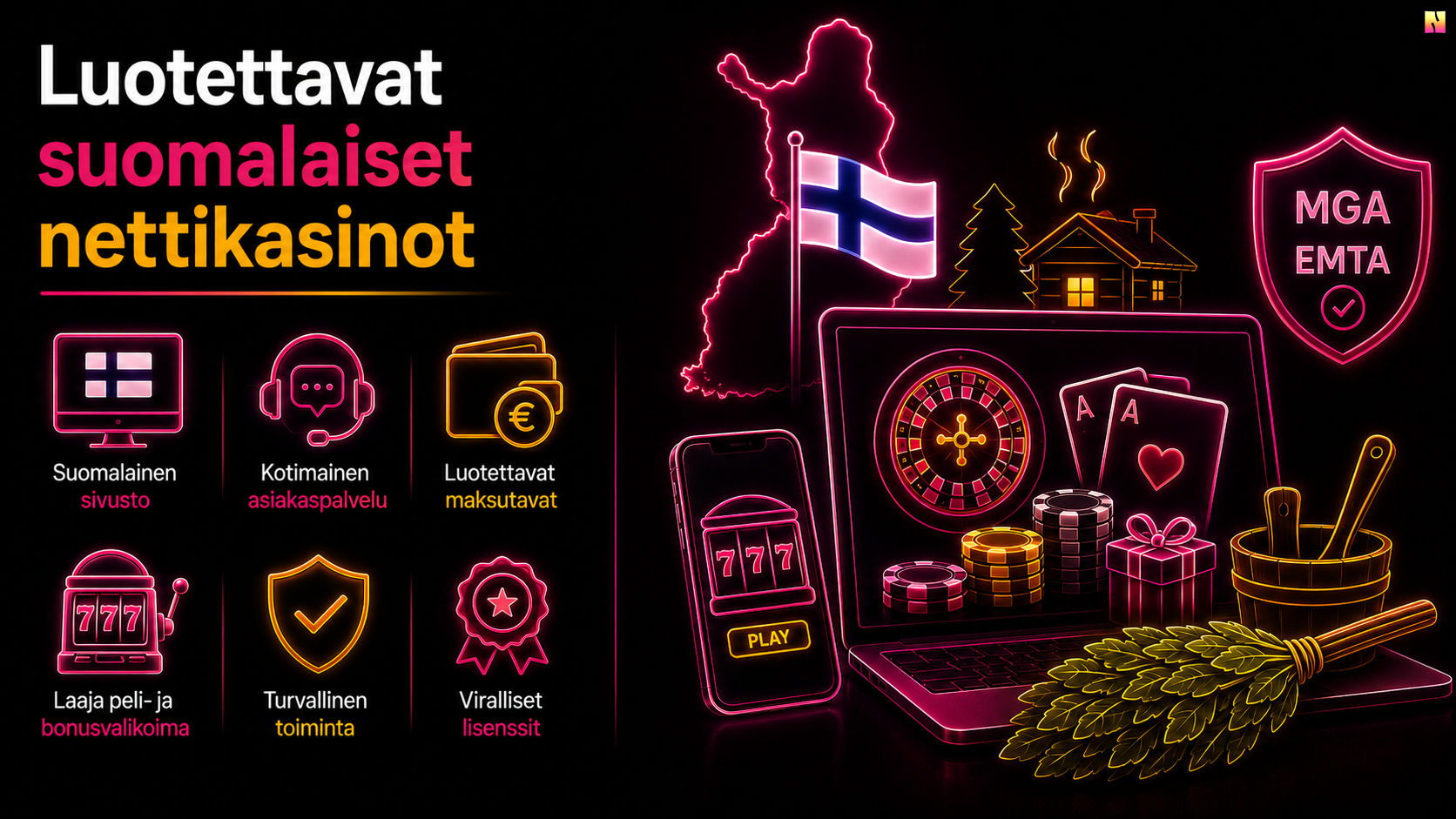 Luotettavat suomalaiset nettikasinot