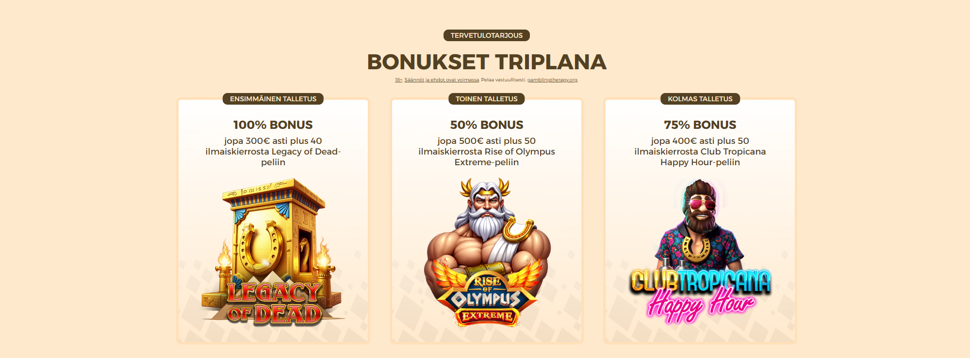 Tyypillinen MGA casino bonus