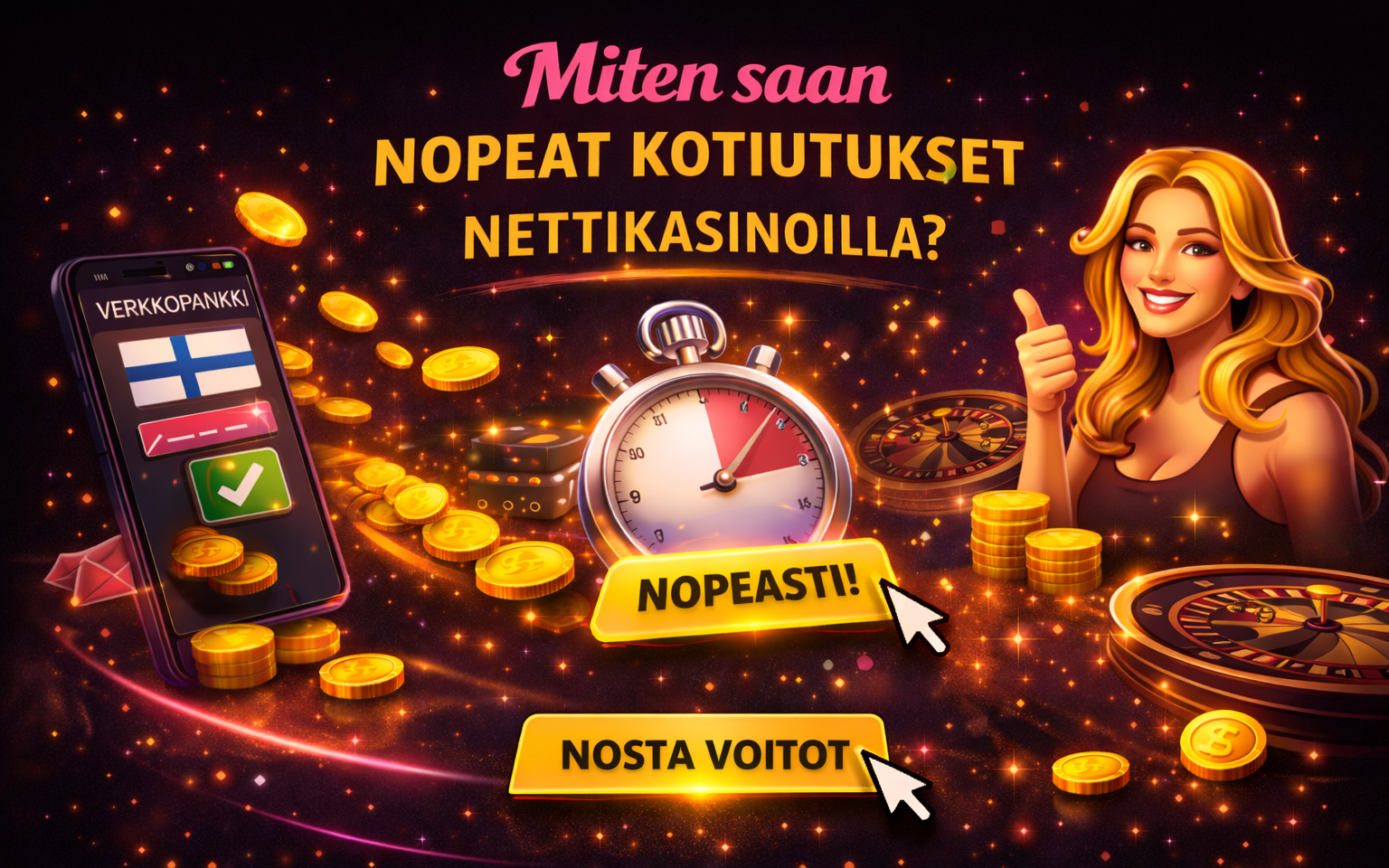 Miten saat nopeat kotiutukset nettikasinolta?