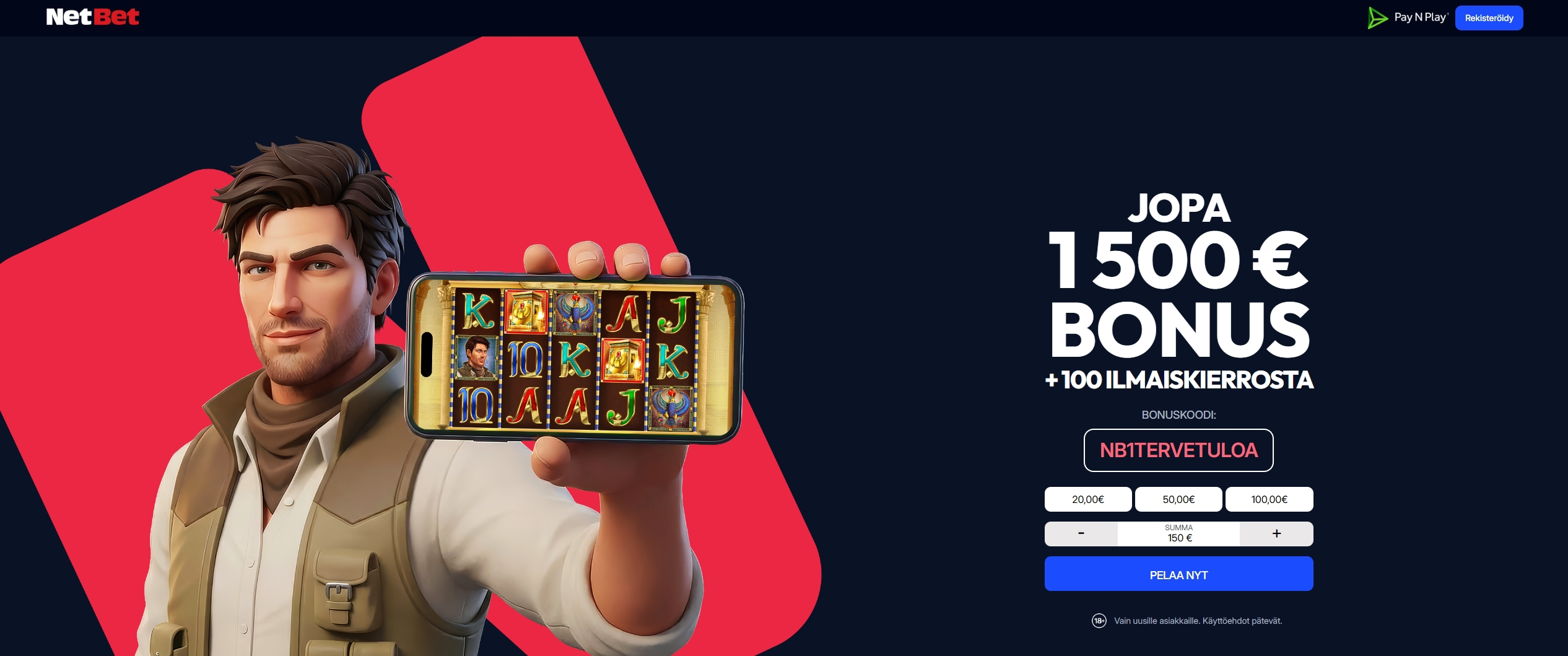 NetBetin tervetuliaisbonus