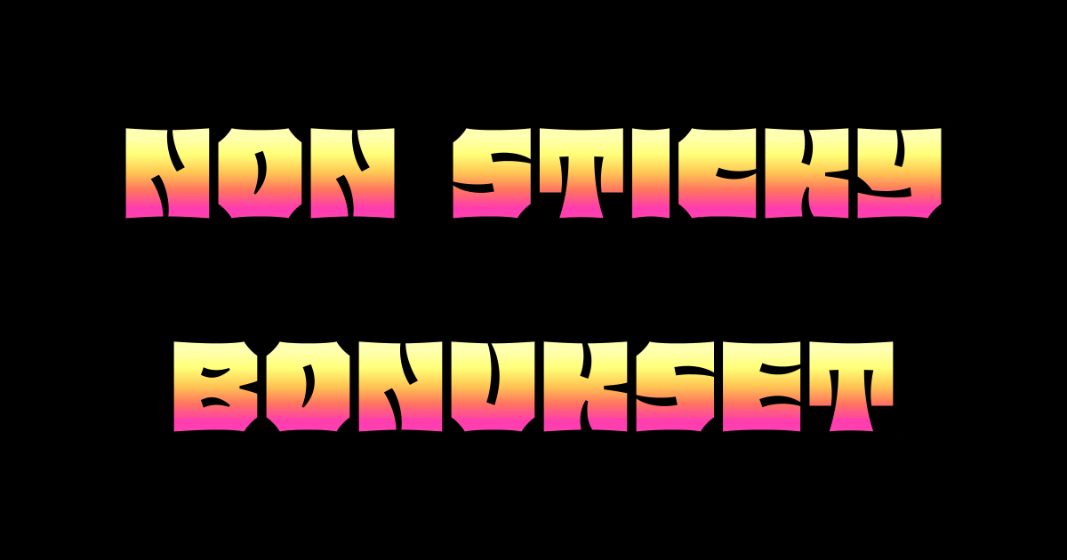 Non sticky bonukset ja non sticky kasinot