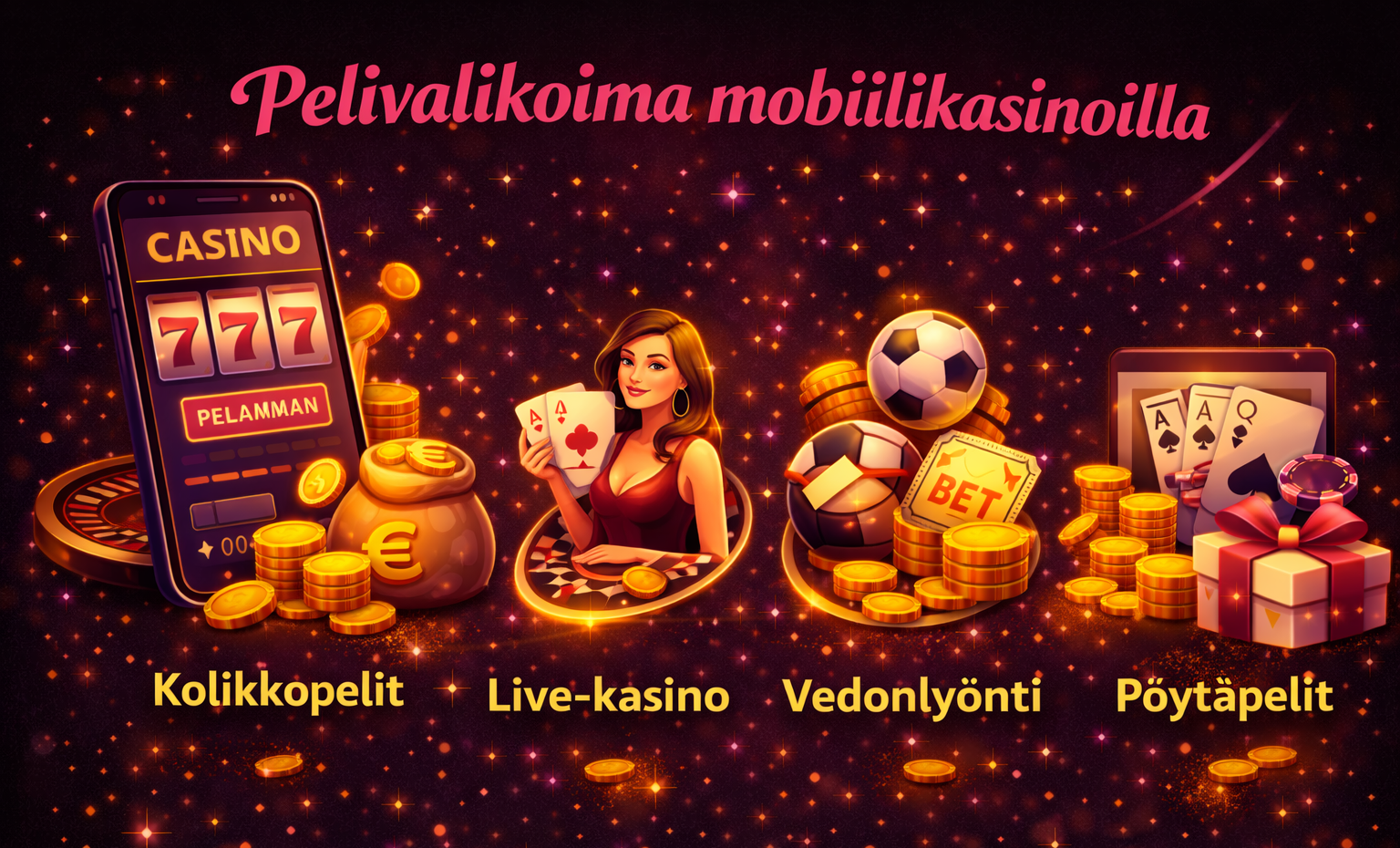 Pelivalikoima mobiilikasinoilla