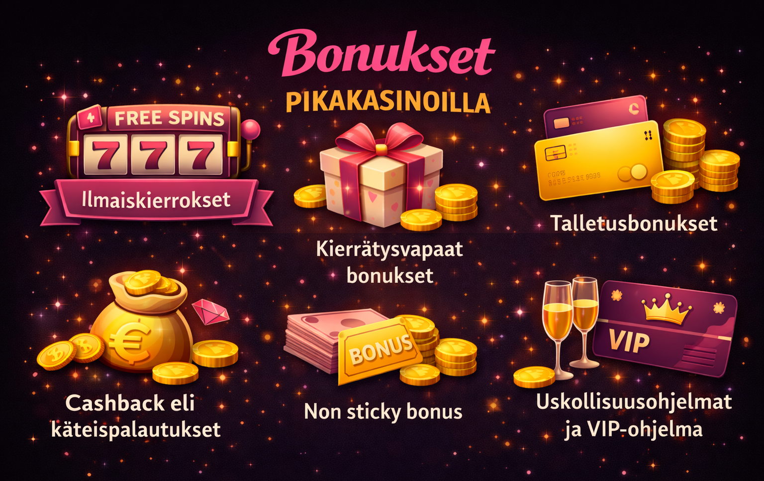 Pikakasino bonukset
