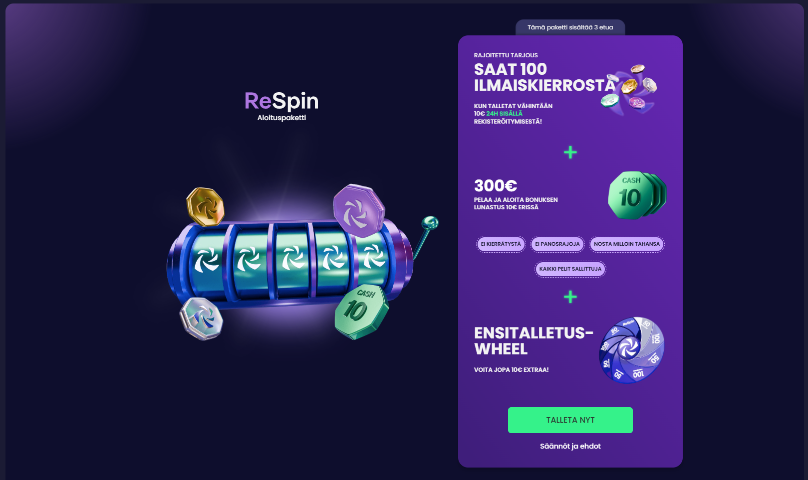 ReSpin Casino bonus