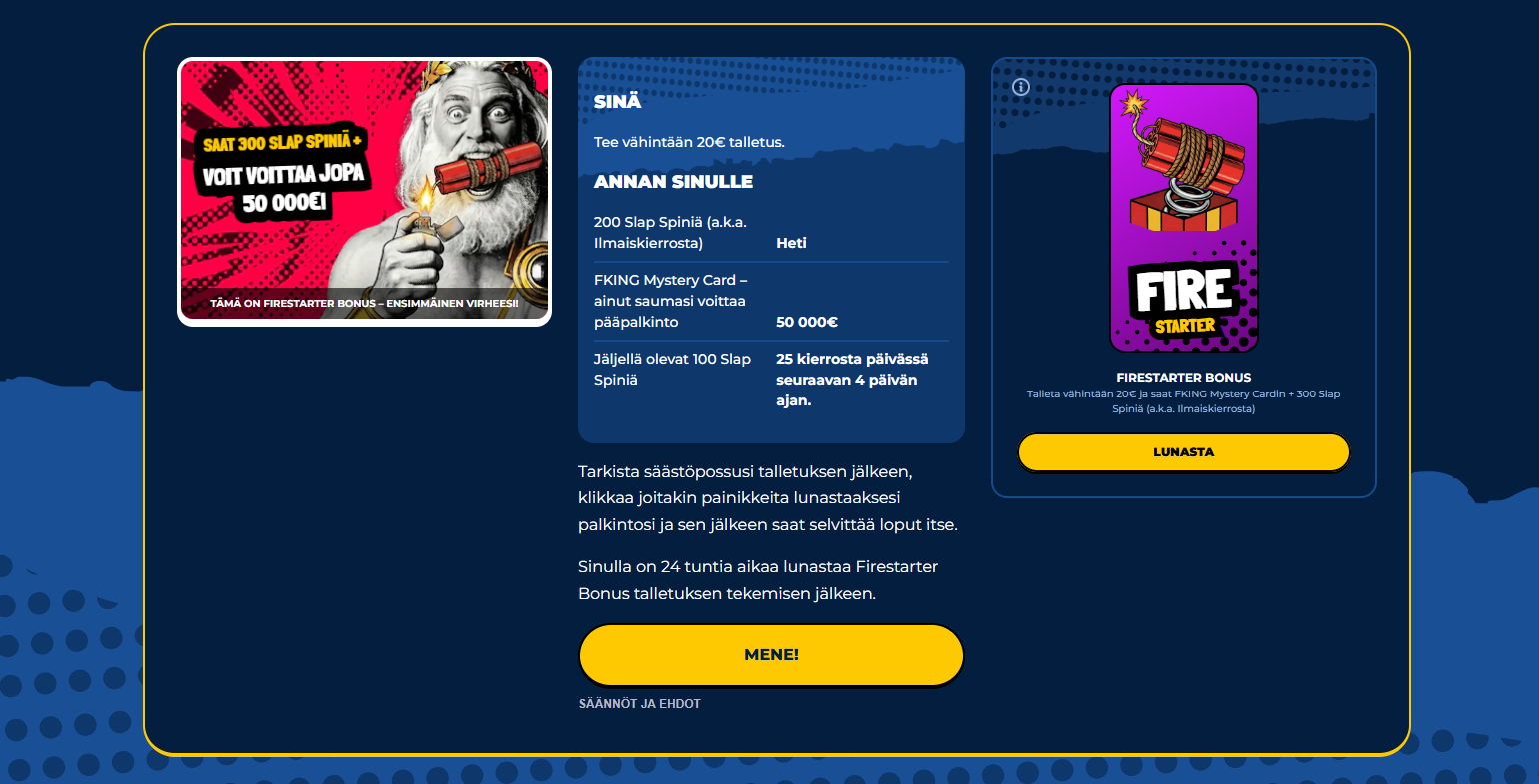 Shokker Casino bonus