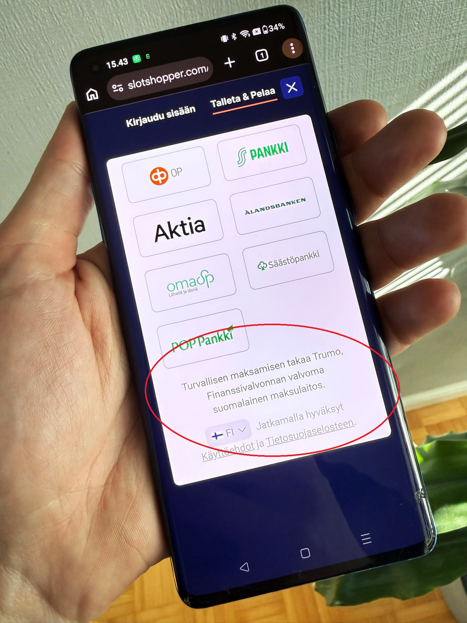 Osa pikakasinoista on myös kotimaisen Finanssivalvonnan alla