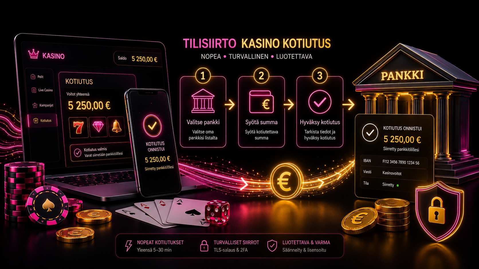 Verkkopankki kasino kotiutus