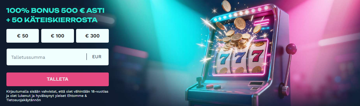 Tyypillinen Zimpler casino bonus